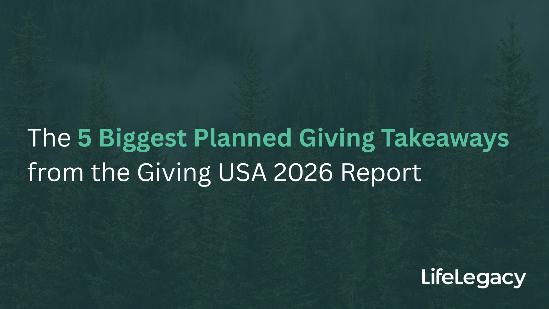 The 5 Biggest Planned Giving Takeaways from Giving USA 2026